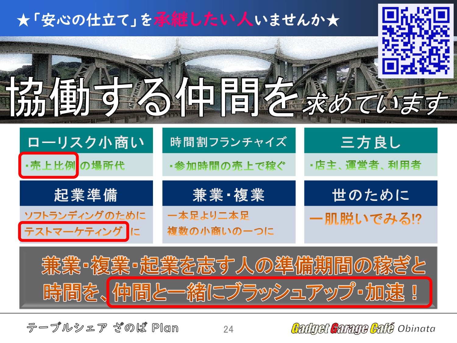 仲間募集の案内